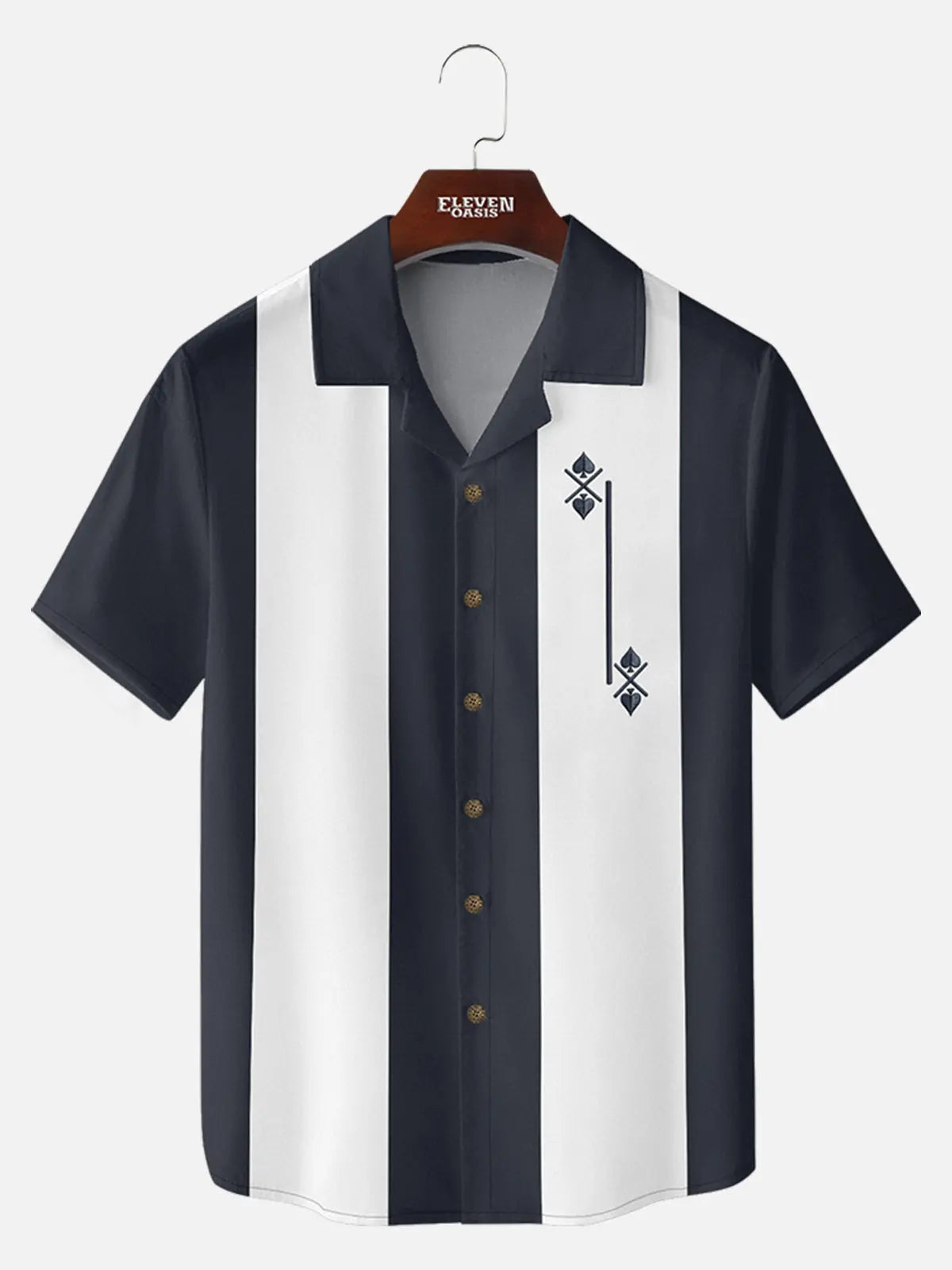 Men's Classic Diamond Panel Short Sleeve Shirt ElevenOasis