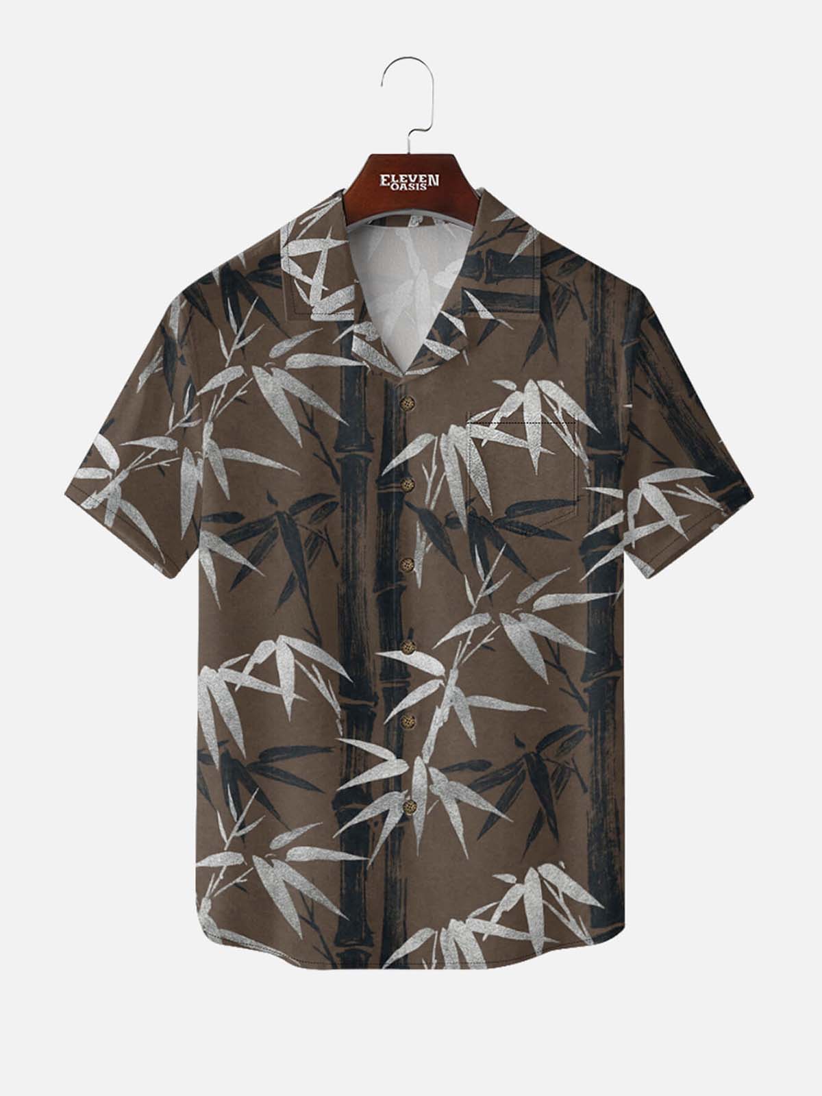 Tall Men's Bamboo Grove Short Sleeve Shirt Eleven Oasis
