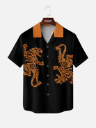 Tall Men's Dual Tiger Graphic Short Sleeve Shirt Eleven Oasis
