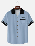 Tall Men's Custom Strike Force Bowling Short Sleeve Shirt Eleven Oasis
