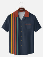 Men's Retro Resort Stripe Short Sleeve Shirt?