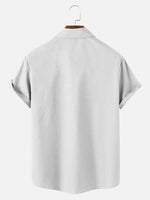 Pop Culture 70's-80s Men's Nostalgia Shirt with Chest PocketMens short sleeve shirts Big and tall Mens shirts Short sleeve shirts for men Mens 4xl shirts Casual short sleeve shirts
