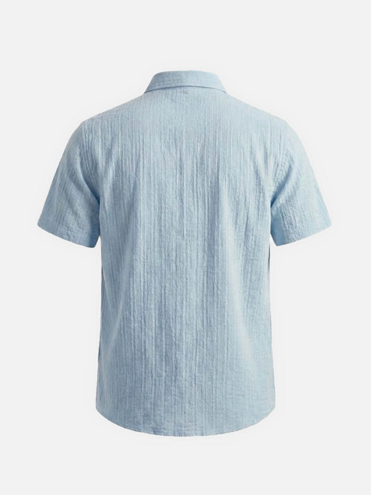 Men's Textured Short Sleeve Button-Up Shirt Eleven Oasis