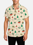 Men's Christmas Gifts and Trees All Over Print Short Sleeve Shirt ElevenOasis