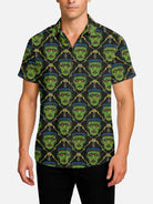 Tall Men's Frankenstein Print Short Sleeve Shirt Eleven Oasis