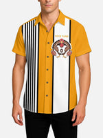 Men's Custom Thanksgiving Football Turkey Short Sleeve Shirt ElevenOasis
