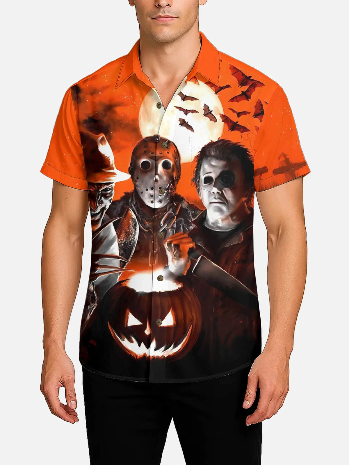 Men's Horror Legends Halloween Short Sleeve Shirt Eleven Oasis