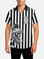 Tall Men's Beetlejuice Sandworm Halloween Short Sleeve Shirt Eleven Oasis