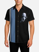 Men's Casper the Friendly Ghost Retro Halloween Short Sleeve Shirt Eleven Oasis
