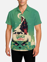 Men's How the Grinch Stole Christmas Short Sleeve Shirt Eleven Oasis