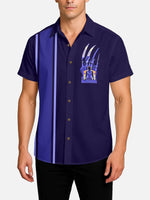 Men's Nightmare on Elm Street Panel Short Sleeve Shirt Eleven Oasis