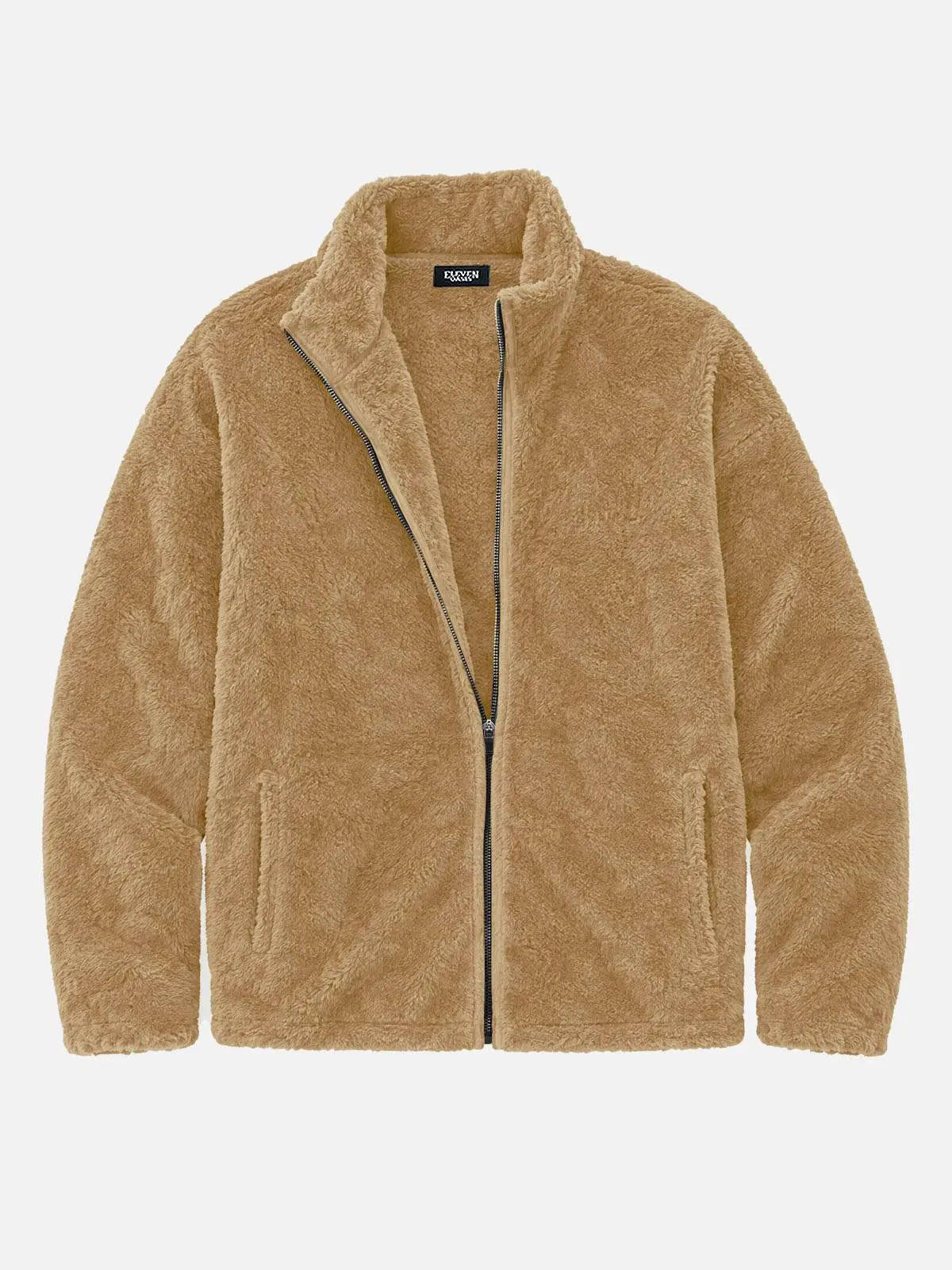 Men's Cozy Fleece Slim Fit Zip-Up Jacket Eleven Oasis