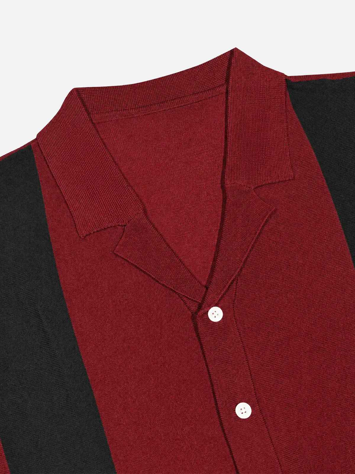 Men's Contrast Side Panel Short Sleeve Knit Shirt Eleven Oasis