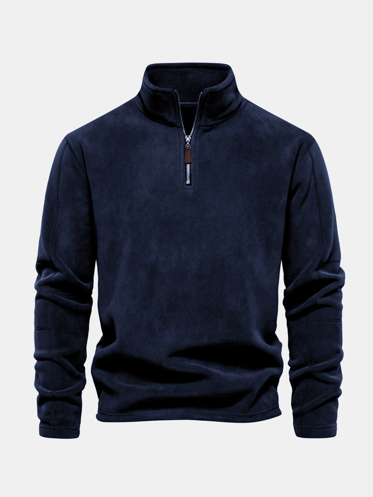 Men's Quarter-Zip Fleece Pullover Sweatshirt ElevenOasis