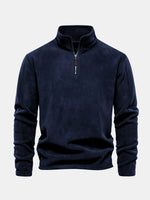 Men's Quarter-Zip Fleece Pullover Sweatshirt Eleven Oasis