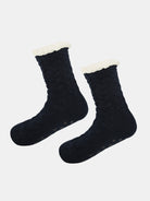 Cable Knit Sherpa-Lined Slipper Socks ElevenOasis