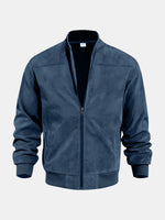Men's Suede-Feel Bomber Jacket Eleven Oasis
