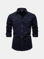 Men's Workwear Slim Fit Long Sleeve Shirt Eleven Oasis