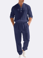 Men's Linen Long Sleeve Set Eleven Oasis