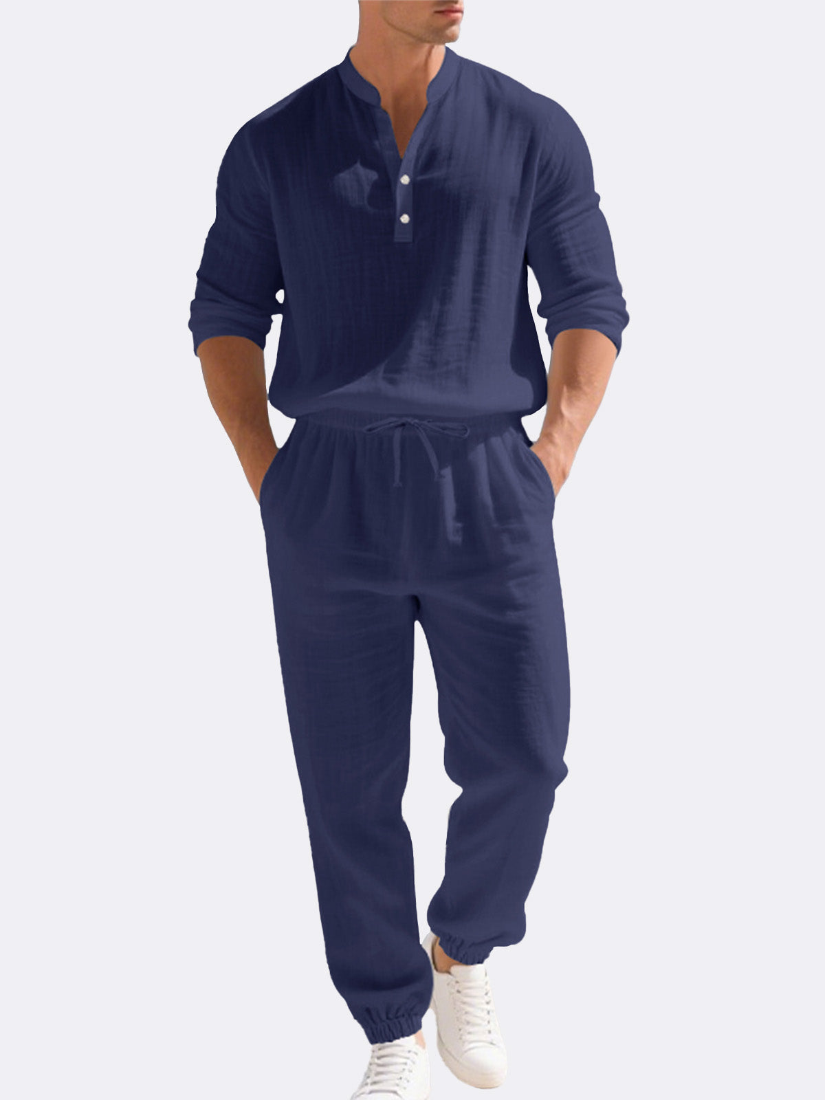 Men's Linen Long Sleeve Set Eleven Oasis