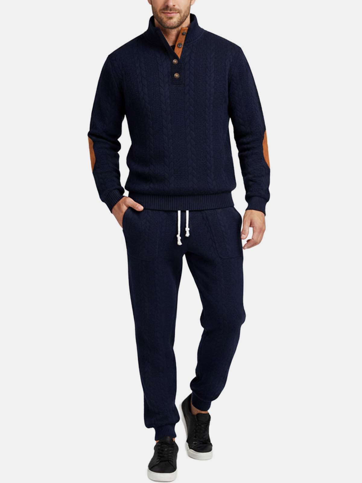 Men's Braided Cable Knit Lounge Set Eleven Oasis