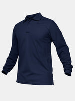 Men's Performance Polo Long Sleeve Shirt Eleven Oasis