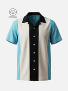 Men's Cotton Triple Panel Bowling Short Sleeve Shirt Eleven Oasis
