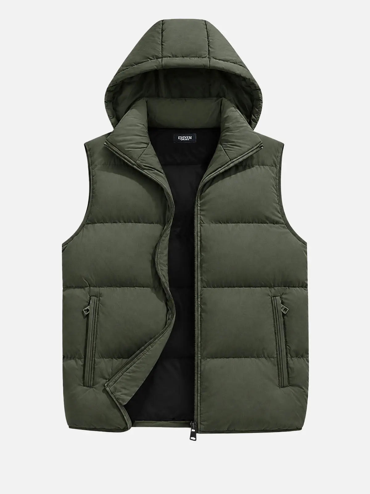 Men's Hooded Puffer Slim Fit Vest Eleven Oasis
