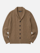 Men's Cable Knit Shawl Collar Slim Fit Cardigan Eleven Oasis