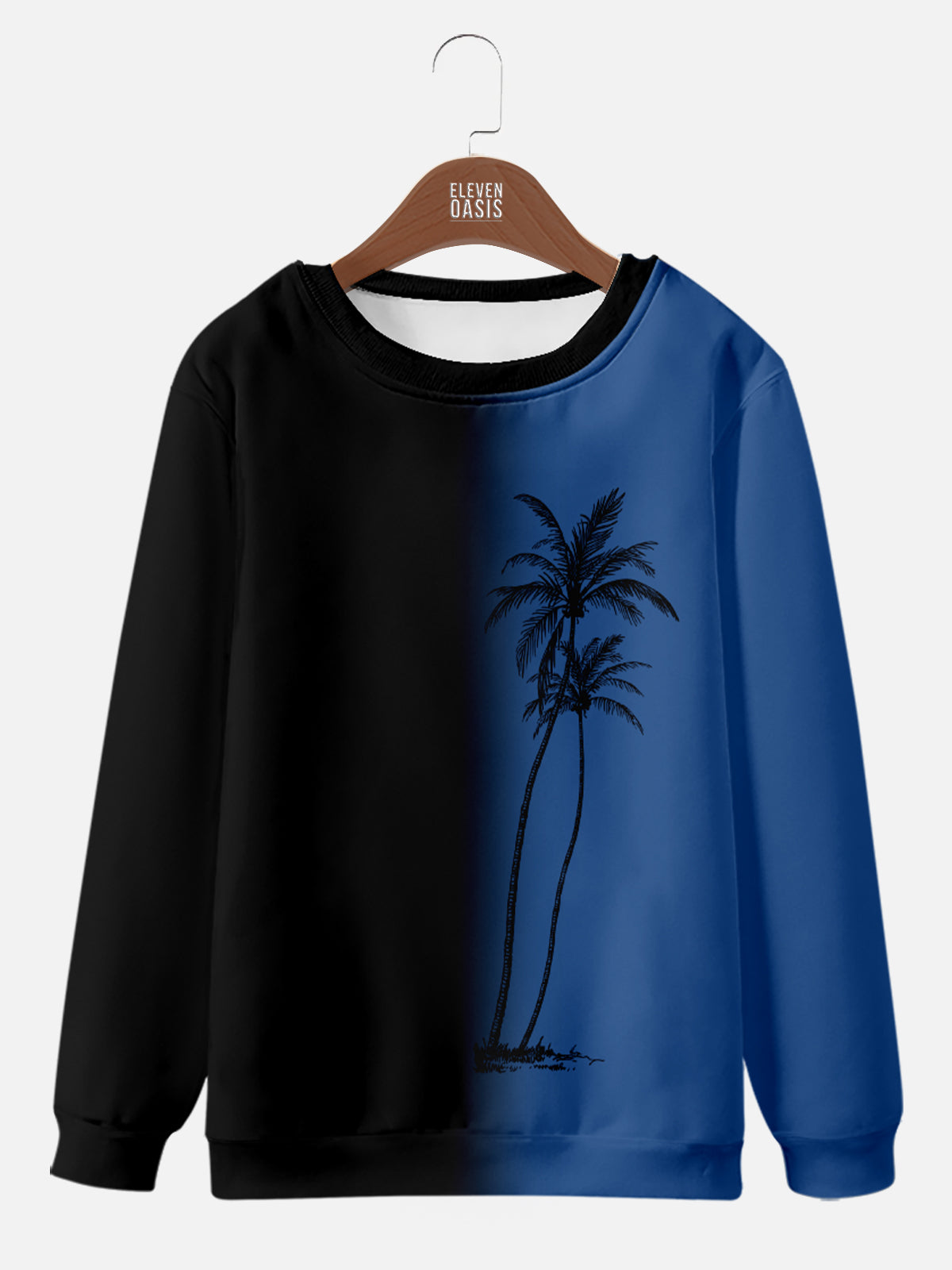 Hawaii Men's Gradient Coconut Tree Print Casual Breathable Sweatshirt Hoodie, mens short sleeve shirts¡ê?big and tall mens shirts¡ê?short sleeve shirts for men¡ê?mens 4xl shirts¡ê?casual short sleeve shirts