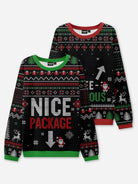 Nice Package & Tree-Mendous Couples Ugly Christmas Sweaters ElevenOasis