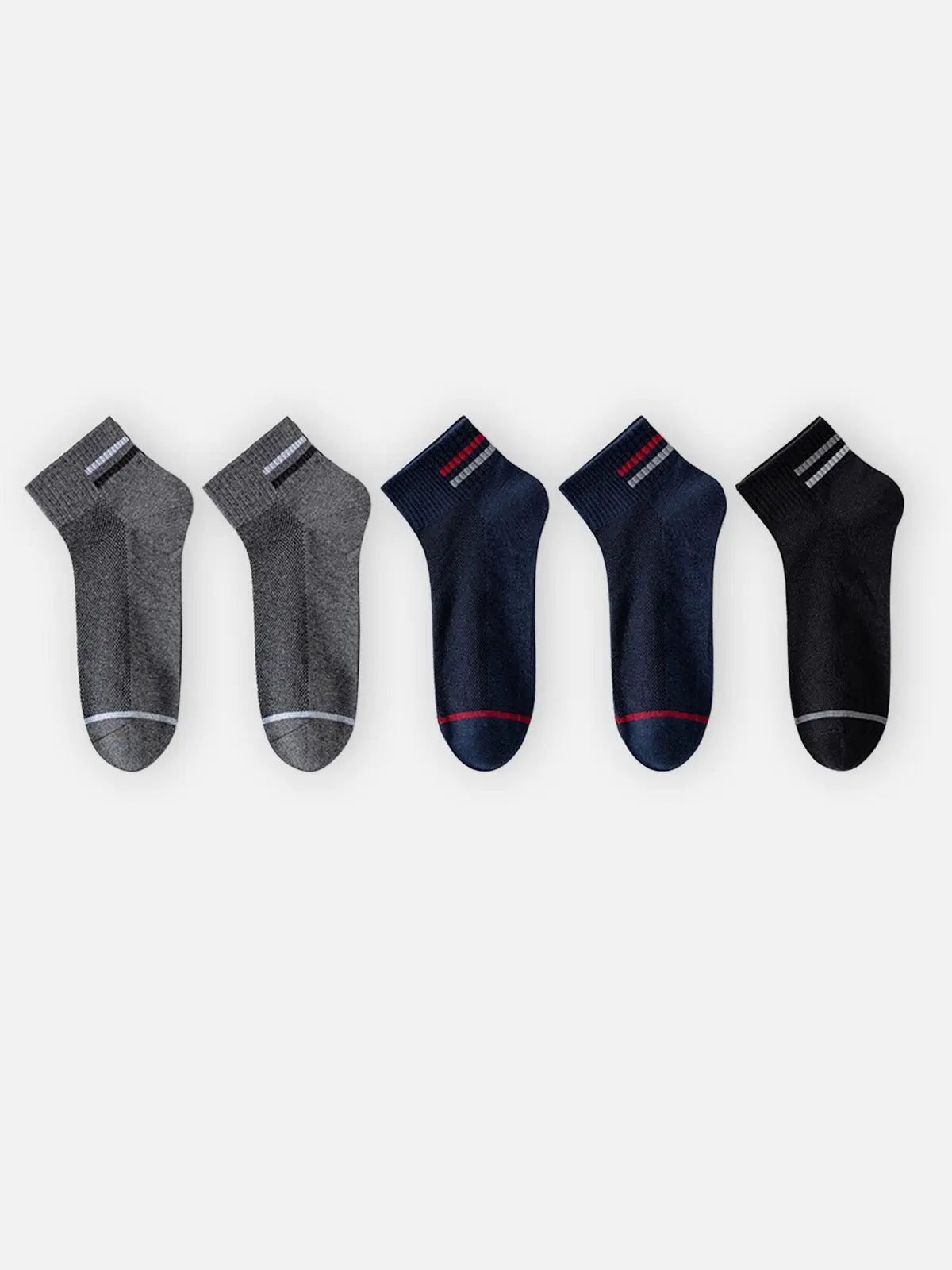 Men's Breathable Lightweight Ankle Socks 5-Pack Eleven Oasis