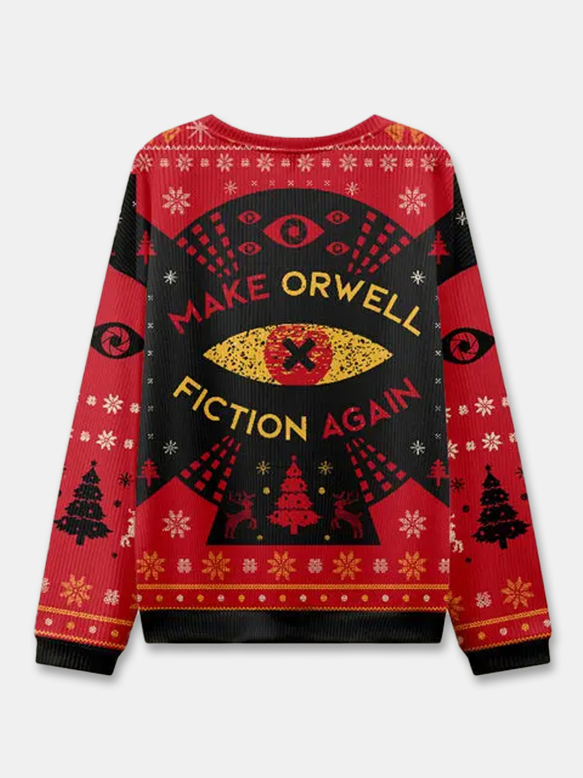 Ugly Christmas Sweater Make Orwell Fiction Again Sweatshirt Eleven Oasis