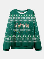 Ugly Christmas Cowboy Cat Meowdy Sweater Eleven Oasis