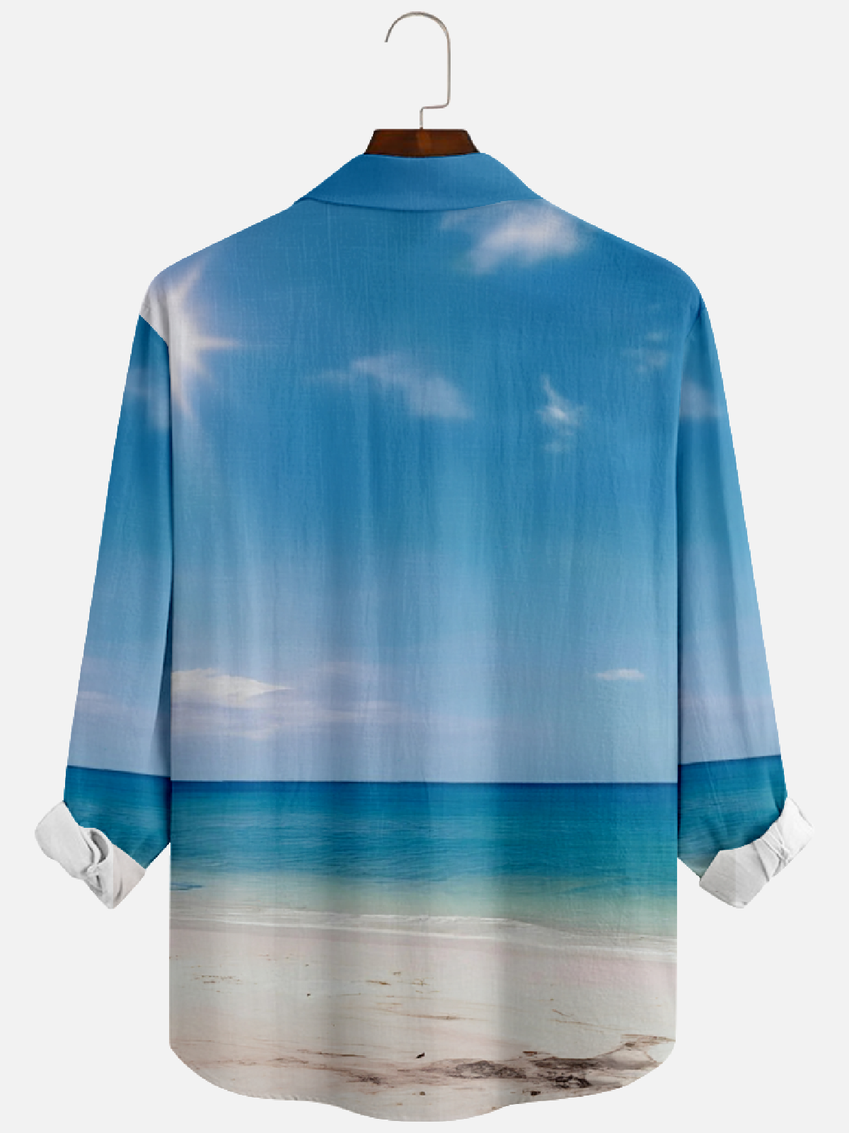 Men's Santa Beach Long Sleeve Shirt Eleven Oasis