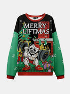 Merry Liftmas Muscle Panda Ugly Christmas Sweater Eleven Oasis