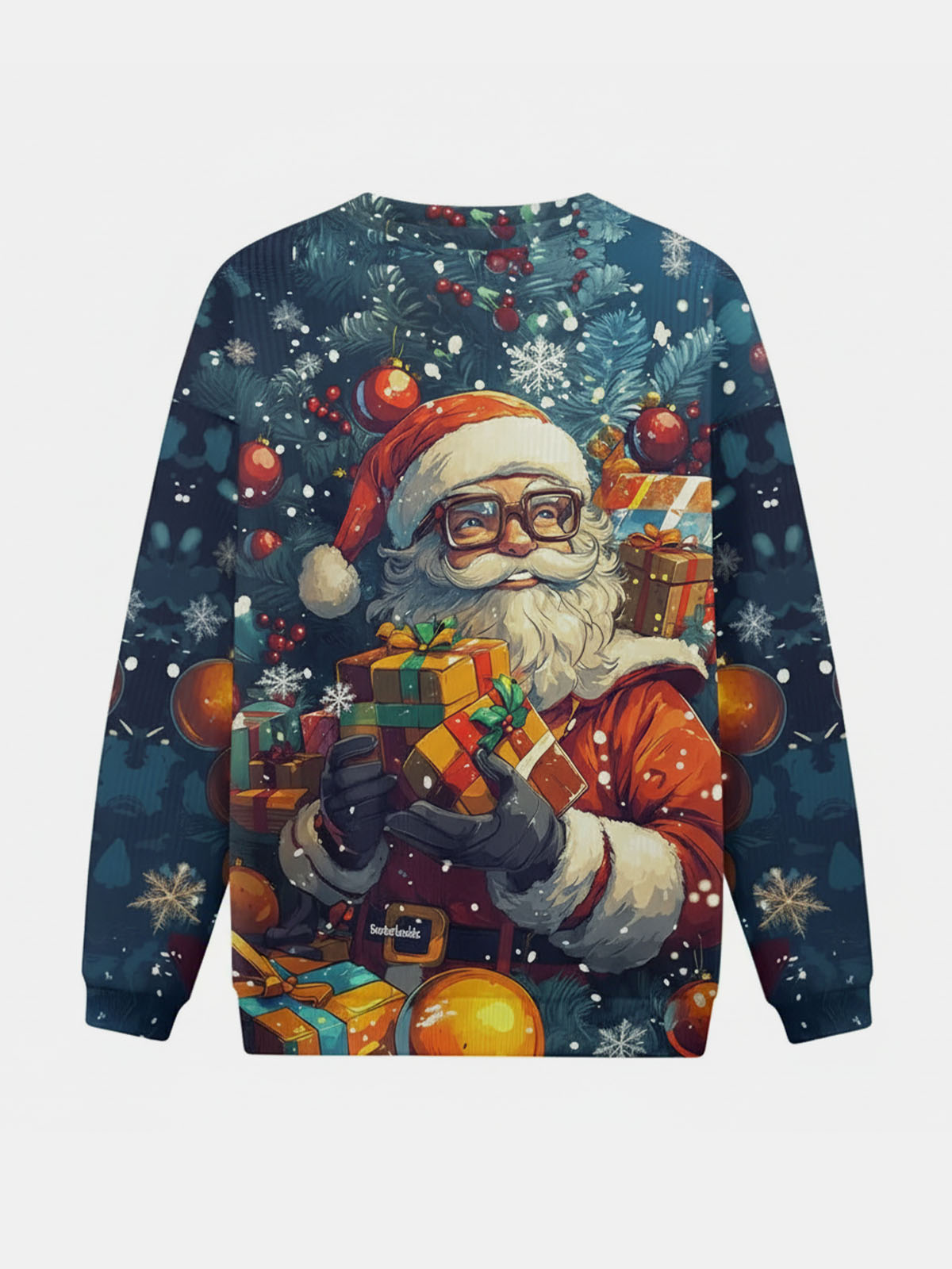 Anime Santa Gift Stack Christmas Sweatshirt Eleven Oasis