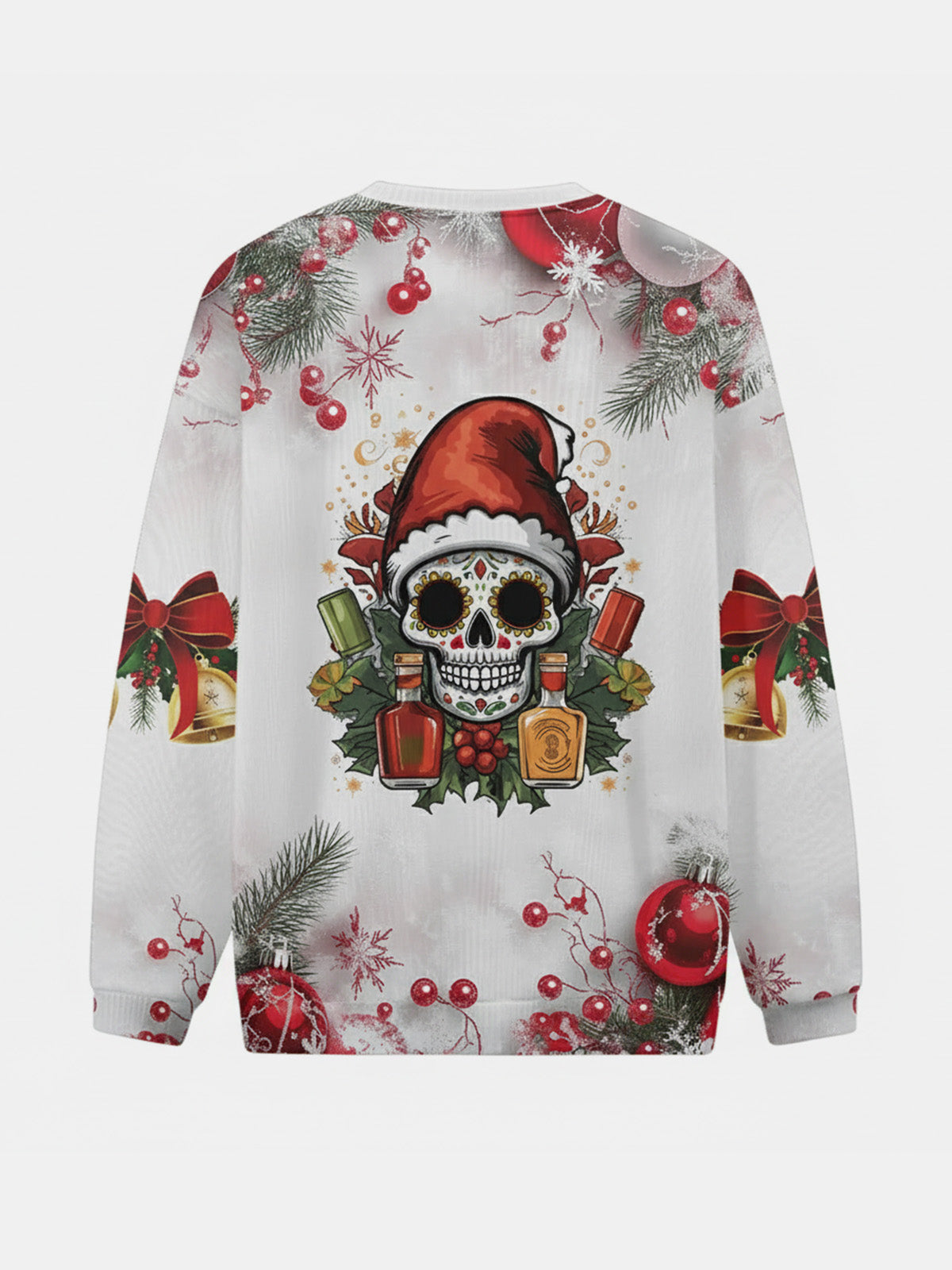 Skull Santa Christmas Sweatshirt Eleven Oasis