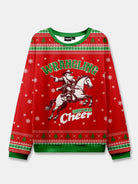 Ugly Christmas Cowboy Cat Meowdy Sweater Eleven Oasis