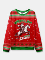 Ugly Christmas Cowboy Cat Meowdy Sweater Eleven Oasis