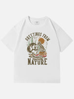 Greetings From Nature Skull Graphic Cotton T-Shirt Eleven Oasis