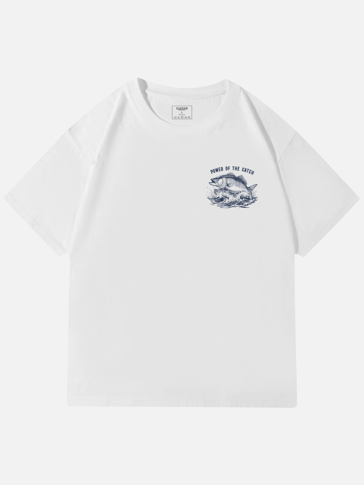 Cowboy Fishing Novelty Cotton T-Shirt Eleven Oasis