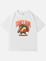Turkey Bowl Thanksgiving Cotton T-Shirt Eleven Oasis