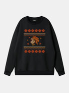 Thanksgiving Turkey Pattern Sweatshirt Eleven Oasis