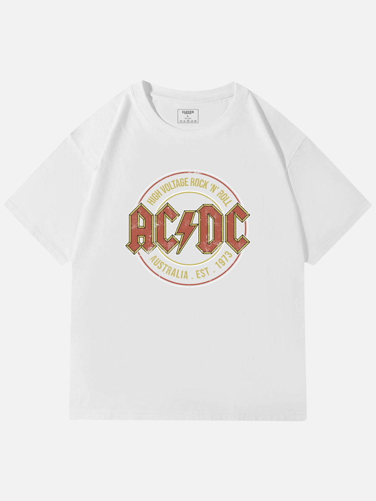 AC/DC High Voltage Vintage Band Cotton T-Shirt Eleven Oasis