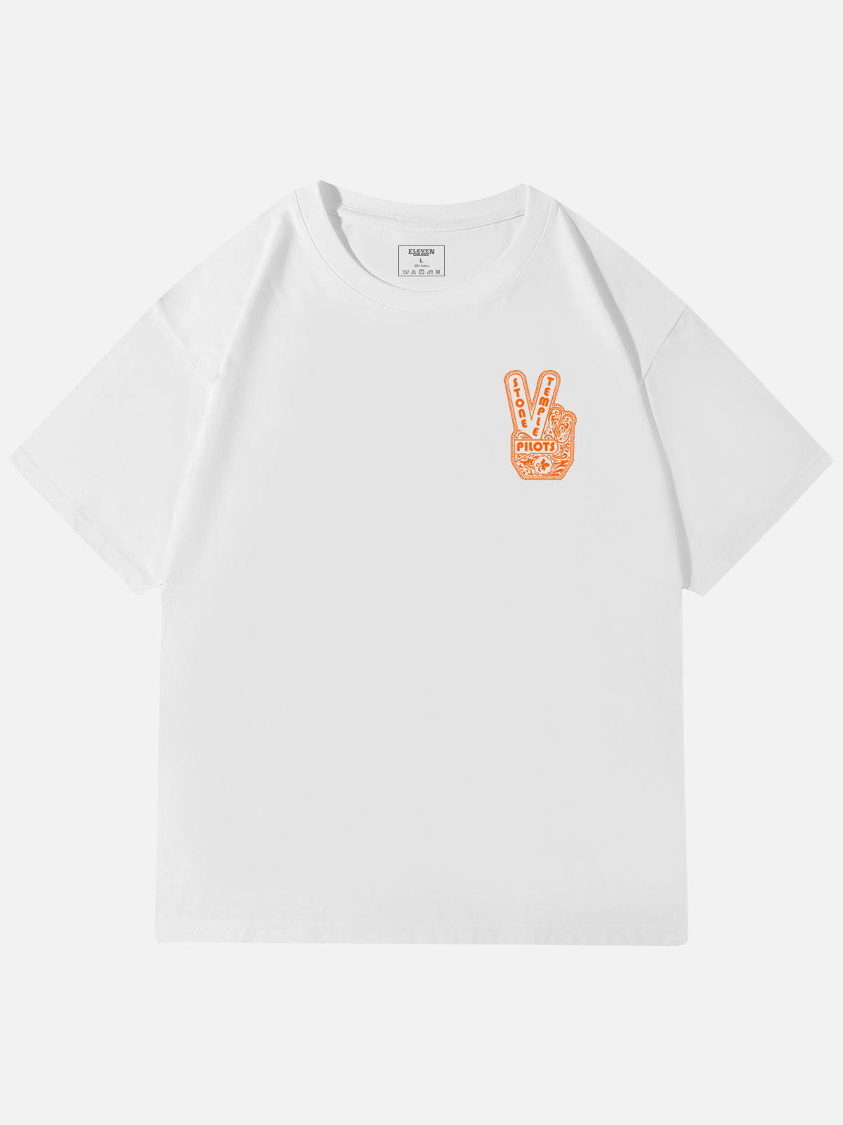 Stone Temple Pilots Peace Sign Graphic Cotton T-Shirt Eleven Oasis