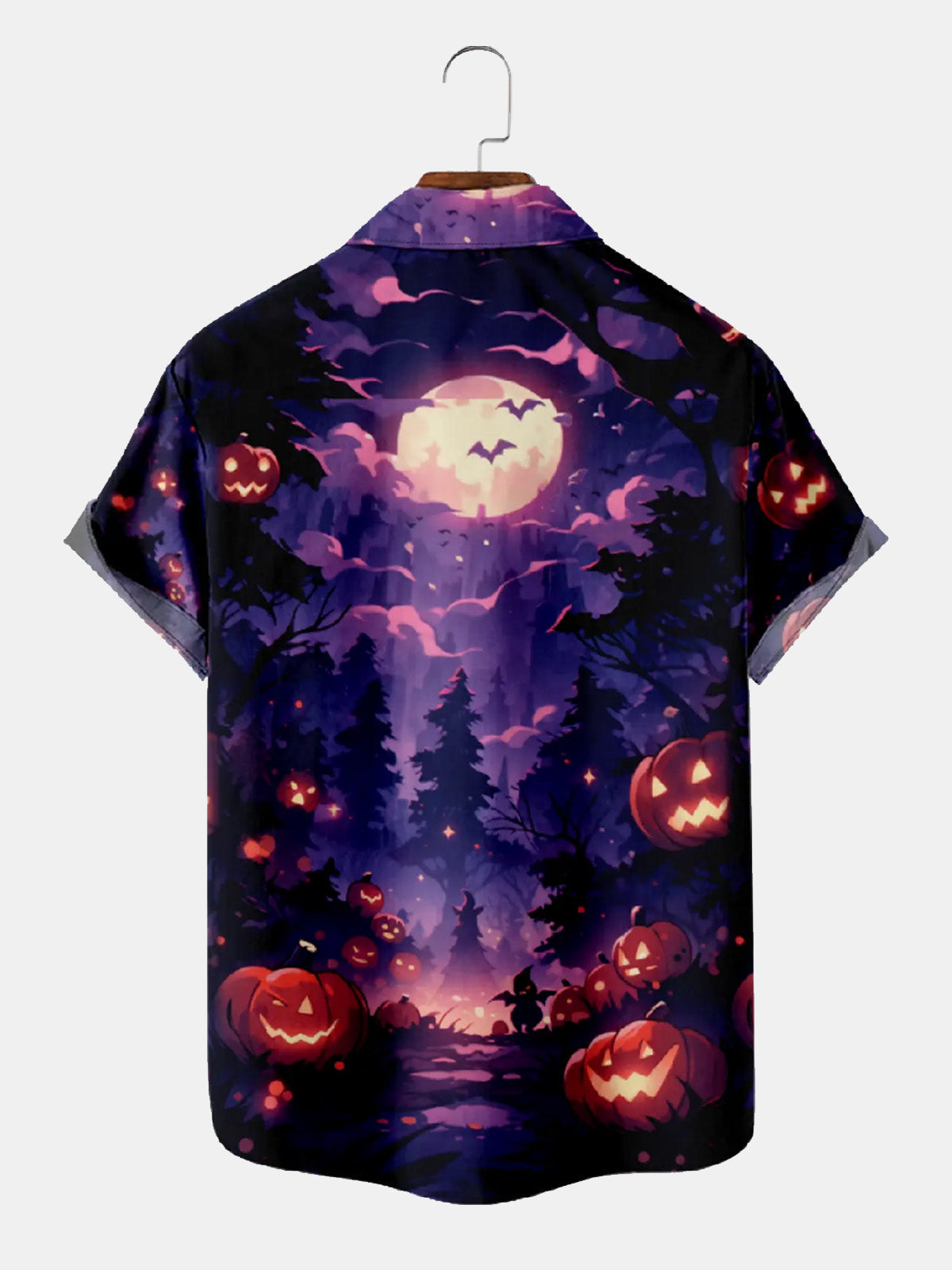Men's Purple Pumpkin Trail Short Sleeve Shirt Eleven Oasis