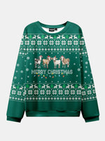 Ugly Christmas Cowboy Cat Meowdy Sweater Eleven Oasis