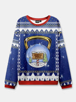 Ugly Christmas Cowboy Cat Meowdy Sweater Eleven Oasis