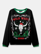 Ugly Christmas Cowboy Cat Meowdy Sweater ElevenOasis